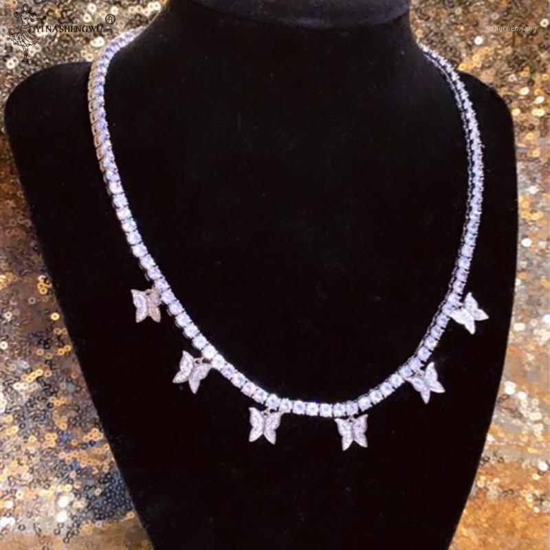 Rhinestone Six Butterfly Pendant 4mm 1 Row Tennis Chain Necklace Hip Hop Jewelry Men Women Link Adjustable Chains
Rhinestone Six Butterfly Pendant 4mm 1 Row Tennis Chain Necklace Hip Hop Jewelry Men Women Link Adjustable Chains