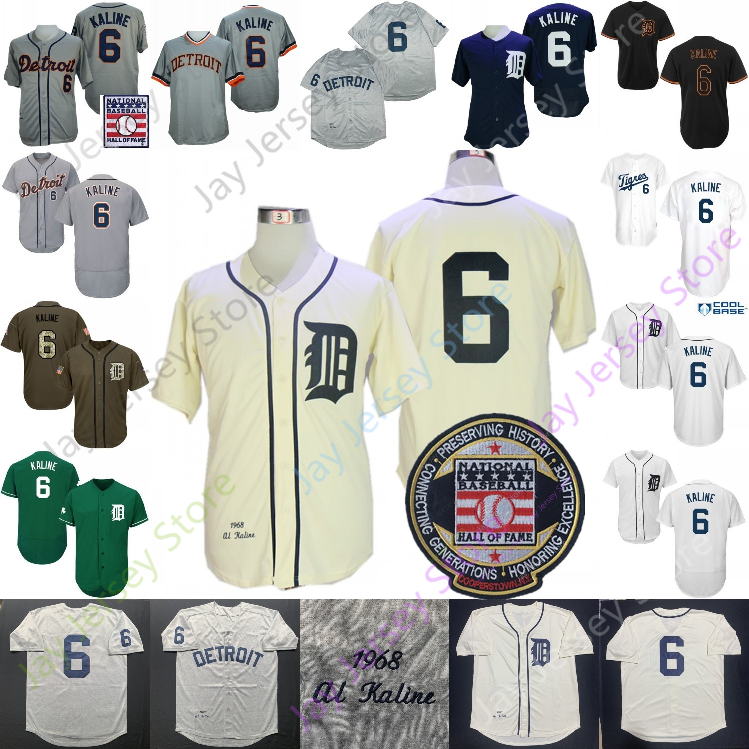 Al Kaline Jersey 1968 Cooperstown Grey Cream Hall Of Fame Patch Navy White Green Player Fans Former Black Fashion Size S-3XL, Blue
Al Kaline Jersey 1968 Cooperstown Grey Cream Hall Of Fame Patch Navy White Green Player Fans Former Black Fashion Size S-3XL, Blue