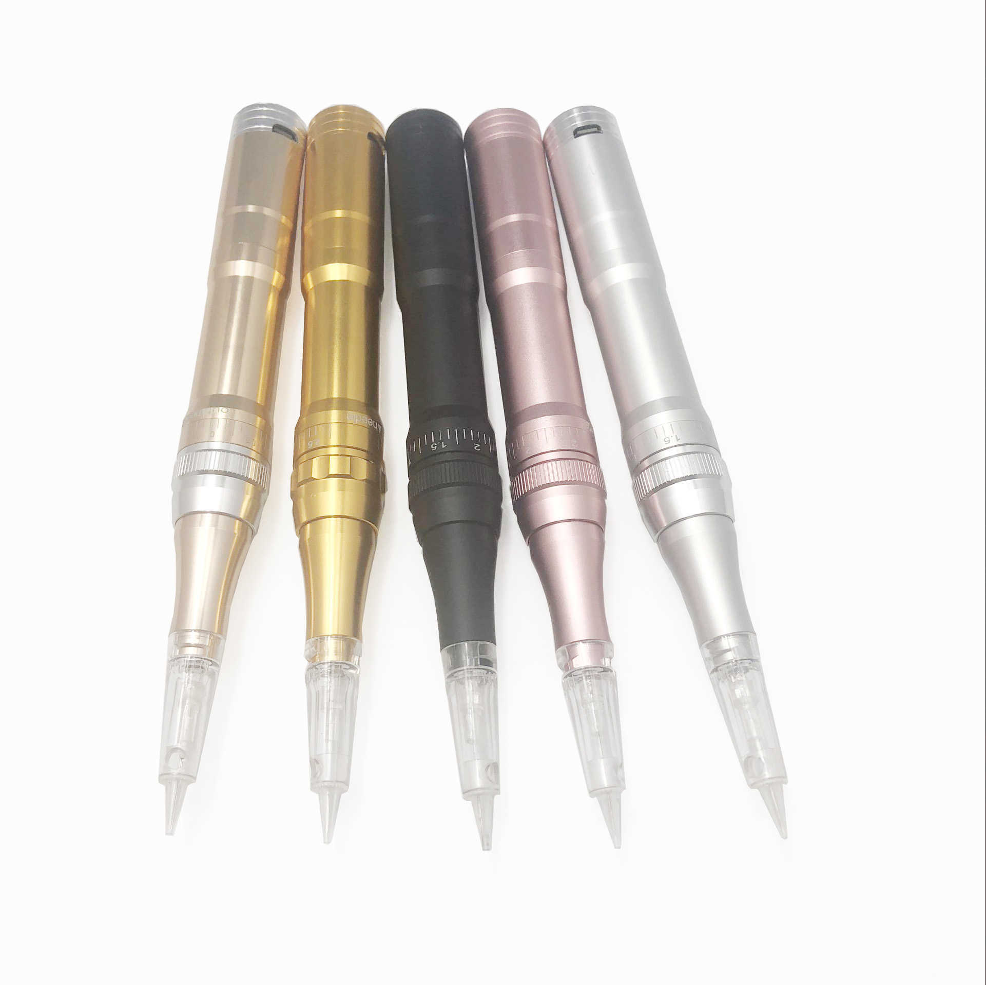 4 Colors Quality Wireless Permanent Makeup Tattoo Machine Microblading Rechargeable Eyebrows Pen 210622
