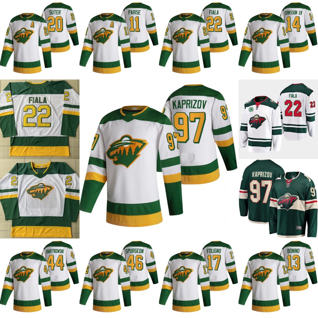 97 Kirill Kaprizov Minnesota Wild 2021 Reverse Retro Jersey Kevin Fiala Zach Parise Jared Spurgeon Marcus Foligno Nick Bonino Ryan Suter Marian Gaborik, Green mens s-xxxl
97 Kirill Kaprizov Minnesota Wild 2021 Reverse Retro Jersey Kevin Fiala Zach Parise Jared Spurgeon Marcus Foligno Nick Bonino Ryan Suter Marian Gaborik, Green mens s-xxxl