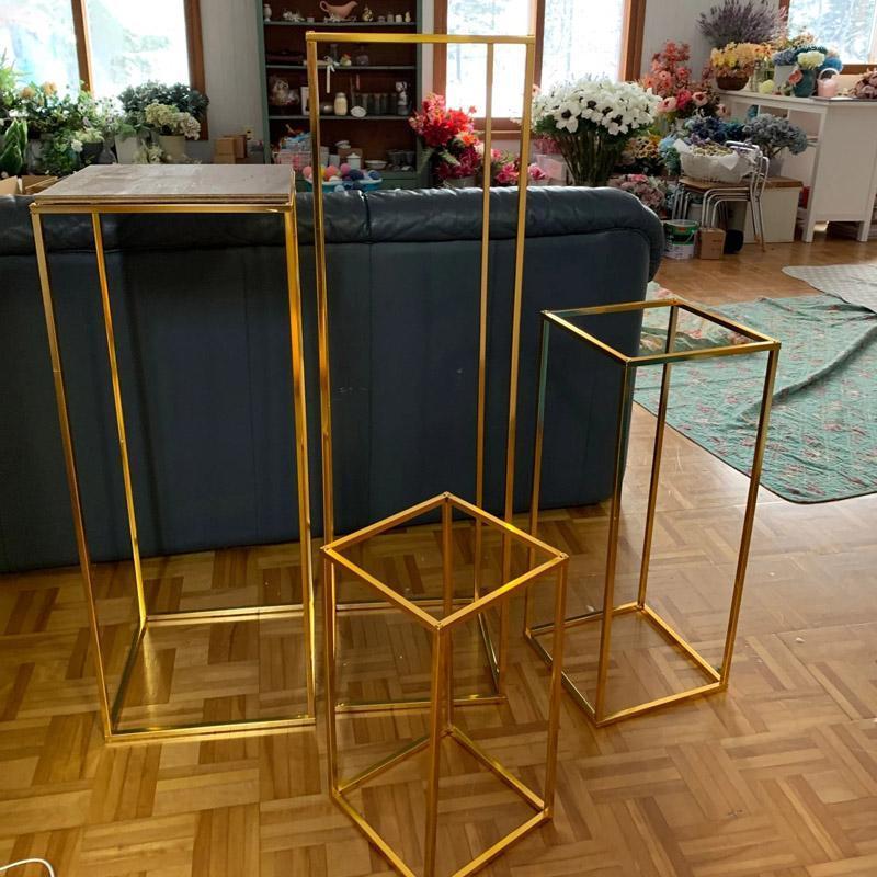Party Decoration 4PCS Metal Flower Stands Gold Road Lead Wedding Centerpiece Flowers Rack For Event
Party Decoration 4PCS Metal Flower Stands Gold Road Lead Wedding Centerpiece Flowers Rack For Event