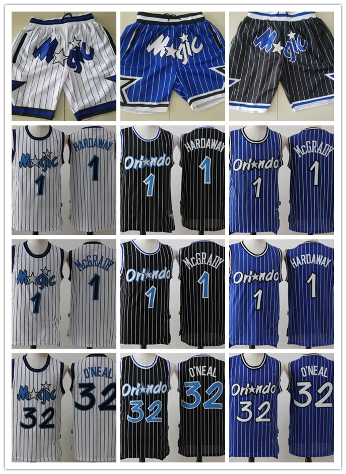 Men Orlando Magic Throwback Jersey 32 Shaquille O'Neal Penny 1 Hardaway Tracy 1 McGrady Basketball Shorts Baske, Black;red
Men Orlando Magic Throwback Jersey 32 Shaquille O'Neal Penny 1 Hardaway Tracy 1 McGrady Basketball Shorts Baske, Black;red