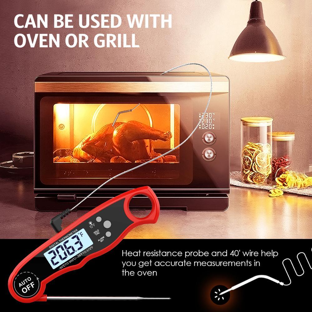 Oria thermometer of digital foods cooks thermometer meat milk cooks barbecue probe electronic oven tools dwaterproof water kitchen