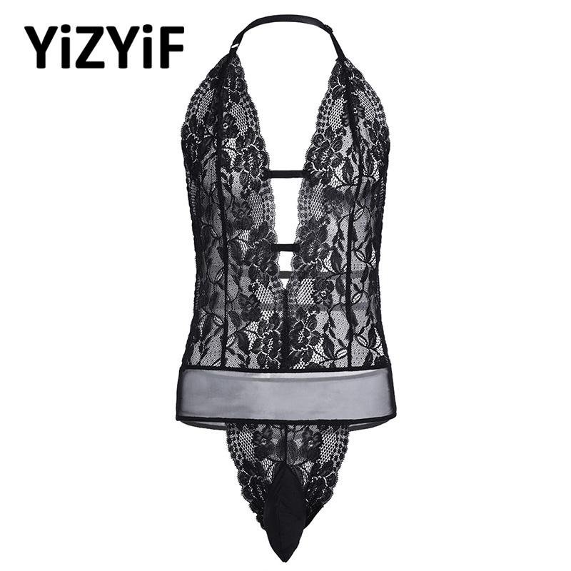 Mens Lingerie Sissy Panties Underwear Men One Piece Halter Backless See Through Lace Pouch Bodysuit Jumpsuit Nightwear Sleepwear One-Piece S
Mens Lingerie Sissy Panties Underwear Men One Piece Halter Backless See Through Lace Pouch Bodysuit Jumpsuit Nightwear Sleepwear One-Piece S