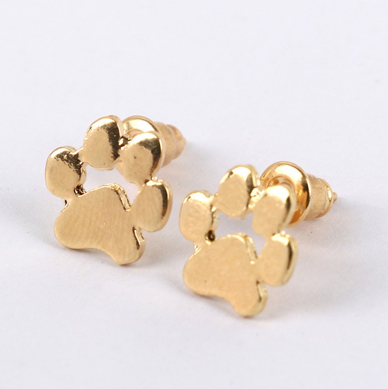 Fancy Earrings Cut Out Pet Footprint Ear Studs Alloy Gold Silver Plated Simple Style Stud Earrings
Fancy Earrings Cut Out Pet Footprint Ear Studs Alloy Gold Silver Plated Simple Style Stud Earrings