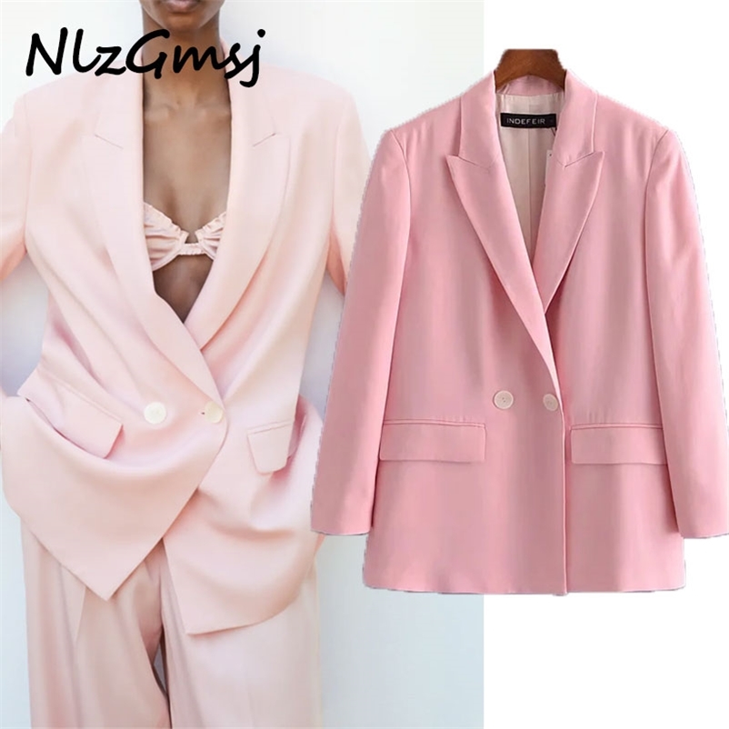 Women Blazer Vintage Office Lady Long Sleeve Top Breasted Clothing Chic Female Jacket Spring 03 210628, As picture
Women Blazer Vintage Office Lady Long Sleeve Top Breasted Clothing Chic Female Jacket Spring 03 210628, As picture