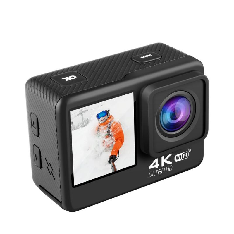 Telescopes Helmet Action Camera 4K 60FPS 24MP 20 Touch LCD 4X EIS Dual Screen WiFi Waterproof Remote Control Webcam Sport Video R