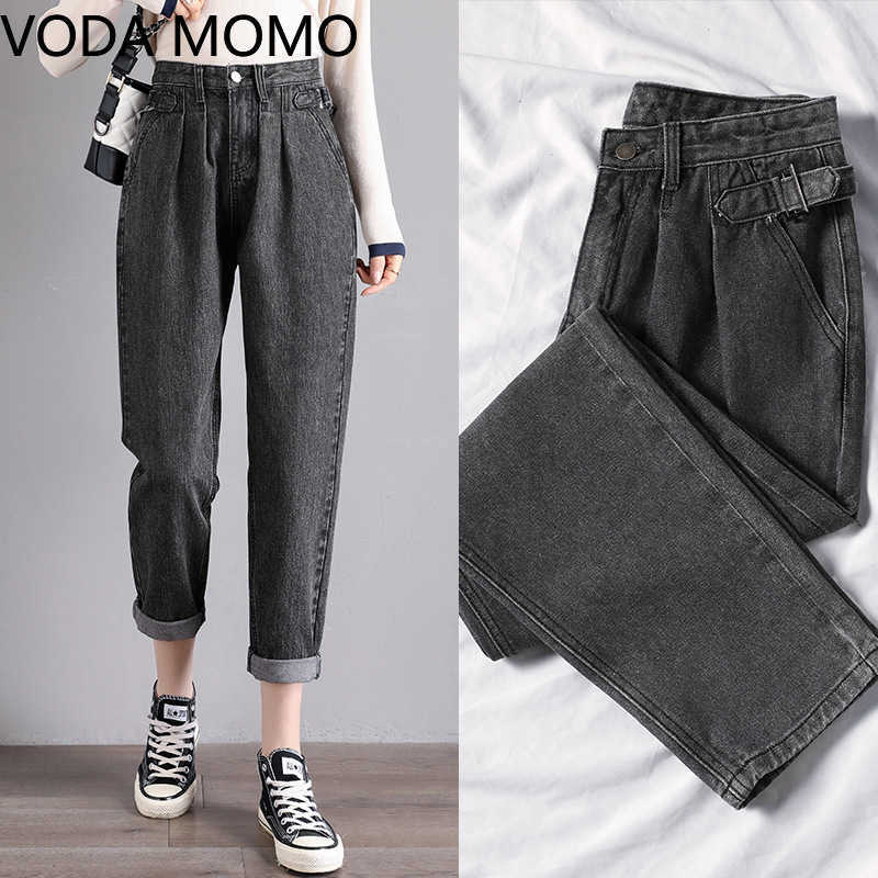 high waist jeans woman vintage fashionable woman's for women ripped boyfriend women's Plus size 210922
