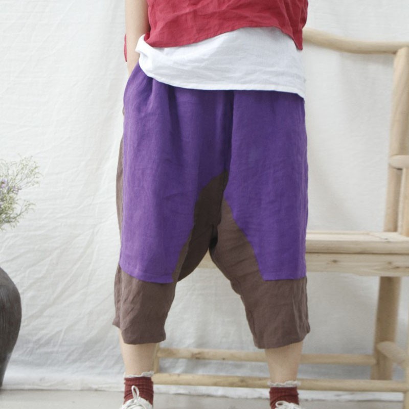 Johnature Autumn Loose Casual Patchwork Elastic Waist Cross-pants Cotton Linen Fashion All-match Women Calf-length Pant 210521, Rose red
Johnature Autumn Loose Casual Patchwork Elastic Waist Cross-pants Cotton Linen Fashion All-match Women Calf-length Pant 210521, Rose red