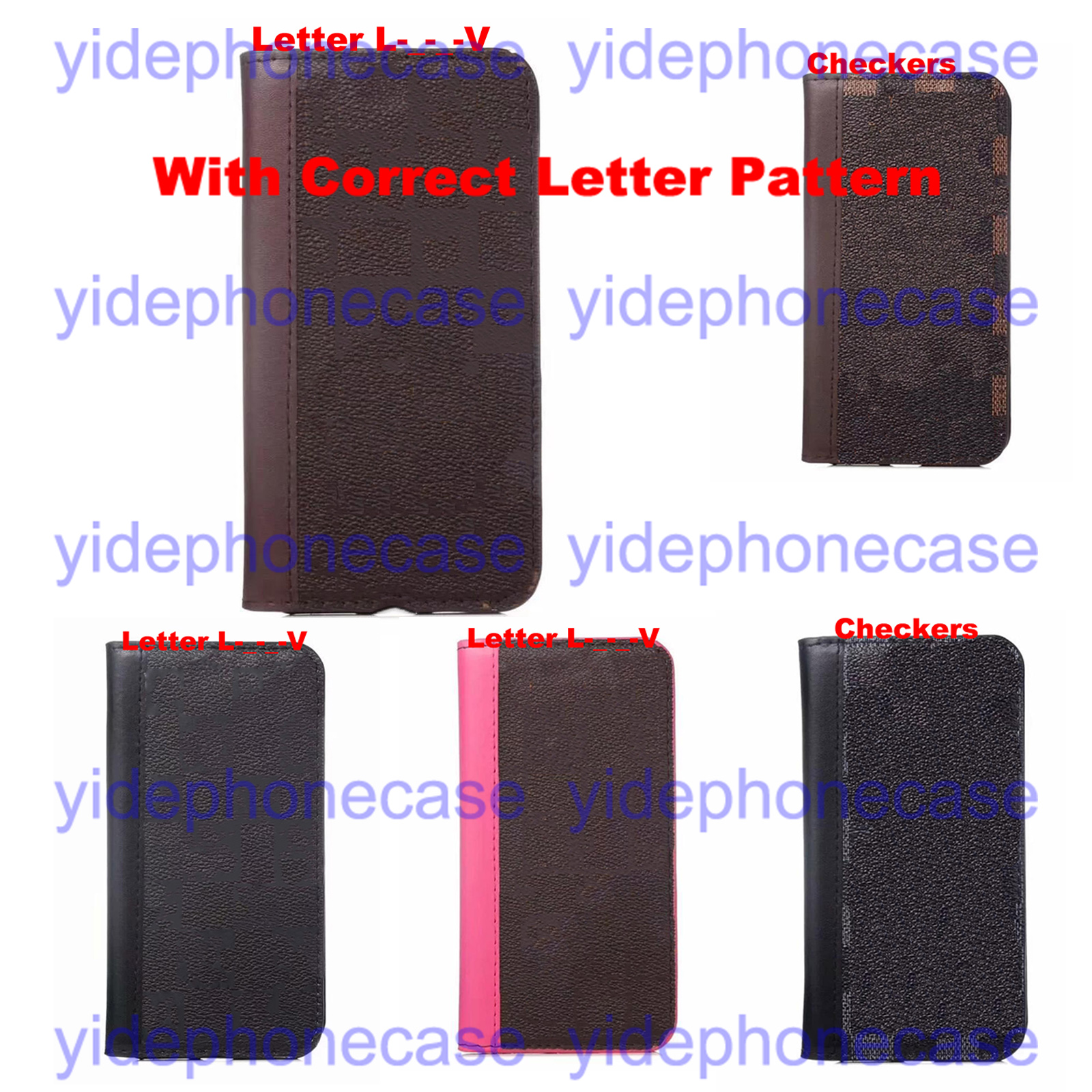 Card Holder Designer Phone Cases Leather Pocket Wallet Case For 12 12pro Max Xr Xs 7 8 Plus Classic Cover
Card Holder Designer Phone Cases Leather Pocket Wallet Case For 12 12pro Max Xr Xs 7 8 Plus Classic Cover