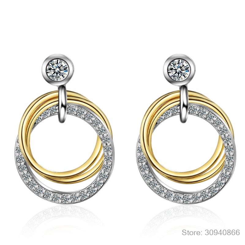 Stud 925 Sterling Silver Round Cute Bling Zirconia Stone Circle Earrings For Women Fine Jewelry 2021 Korean Earring, Golden;silver
Stud 925 Sterling Silver Round Cute Bling Zirconia Stone Circle Earrings For Women Fine Jewelry 2021 Korean Earring, Golden;silver