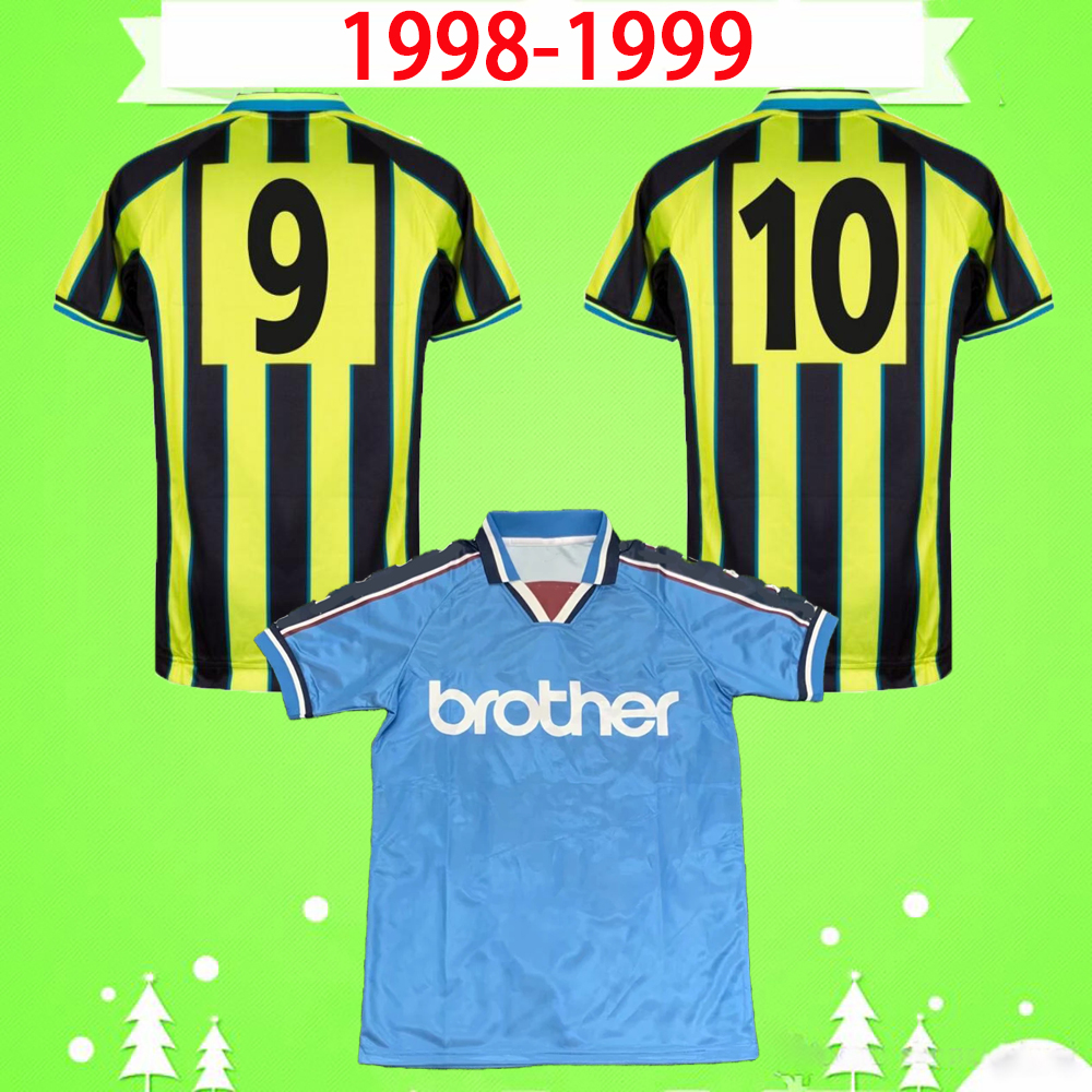 Manchester Retro Soccer Jerseys 1998 1999 Vintage Classic MAN football shirts 98 99 away home Bradbury Dickov Goater McGoldrick Robins Branch Allsopp, Black;yellow
Manchester Retro Soccer Jerseys 1998 1999 Vintage Classic MAN football shirts 98 99 away home Bradbury Dickov Goater McGoldrick Robins Branch Allsopp, Black;yellow