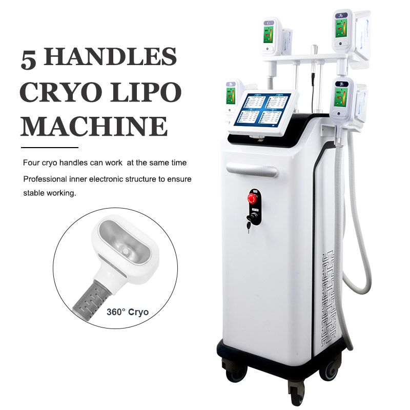 High end Cryolipolysis Machine Fat Freeze Liposuction Slimming 5 Handles Cryo Vacuum Lifting Body Contouring Criolipolisis Equipment
High end Cryolipolysis Machine Fat Freeze Liposuction Slimming 5 Handles Cryo Vacuum Lifting Body Contouring Criolipolisis Equipment