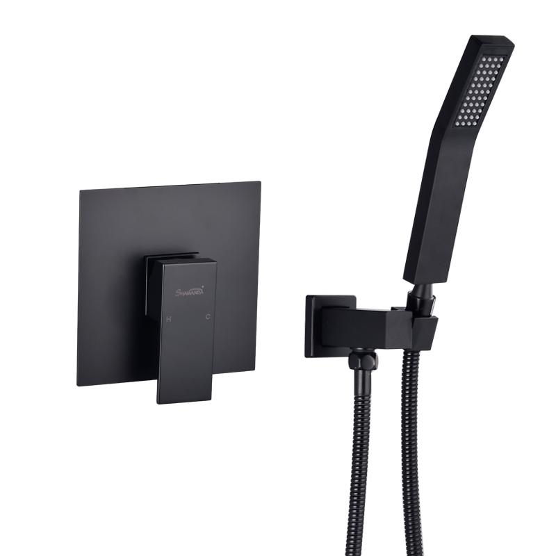 Gold Shower Faucet Set Concealed Wall Mounted Embedded Bathroom Shower Mixer Hand Held Head Black Brushed
Gold Shower Faucet Set Concealed Wall Mounted Embedded Bathroom Shower Mixer Hand Held Head Black Brushed