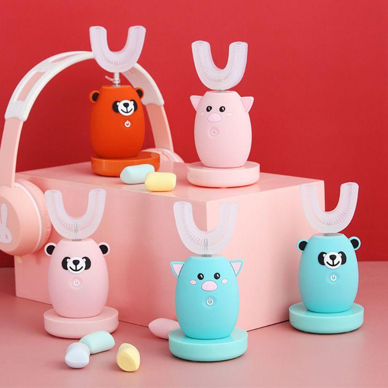 Fully Automatic U-shaped Children Teeth Brush Waterproof Mouth-type Electric Toothbrush Cartoon Kids Tooth Cleaner Smart
Fully Automatic U-shaped Children Teeth Brush Waterproof Mouth-type Electric Toothbrush Cartoon Kids Tooth Cleaner Smart