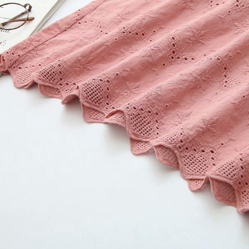 Plus Size Women's Floral Embroidery White Blouse Long Sleeved Blusas Ladies' Officewear Tops Blouses & Shirts