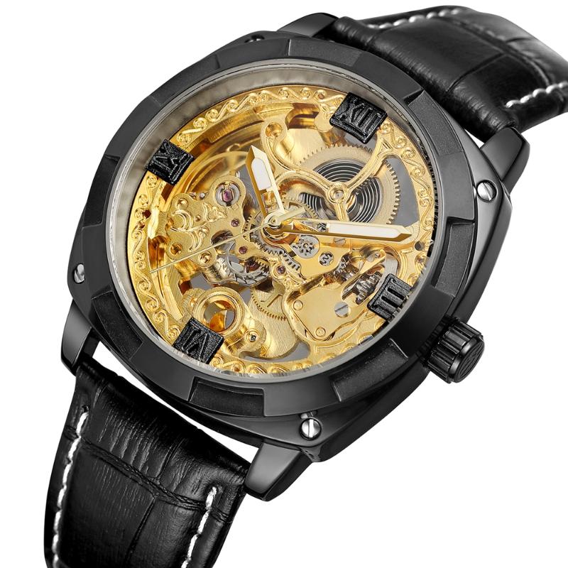 Wristwatches FORSINING Casual Steampunk Men's Carving Skeleton Auto Mechanical Watches Gift Box Free Ship, Same as the picture
Wristwatches FORSINING Casual Steampunk Men's Carving Skeleton Auto Mechanical Watches Gift Box Free Ship, Same as the picture