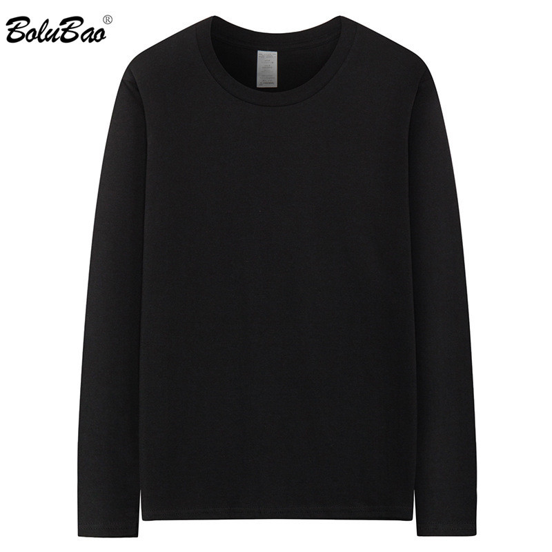 BOLUBAO Brand Men Long Sleeve T-Shirt Spring Autumn Men' Solid Color Base Casual Tee Shirt Cotton O-Neck T Shirts Male 210518, Black
BOLUBAO Brand Men Long Sleeve T-Shirt Spring Autumn Men' Solid Color Base Casual Tee Shirt Cotton O-Neck T Shirts Male 210518, Black