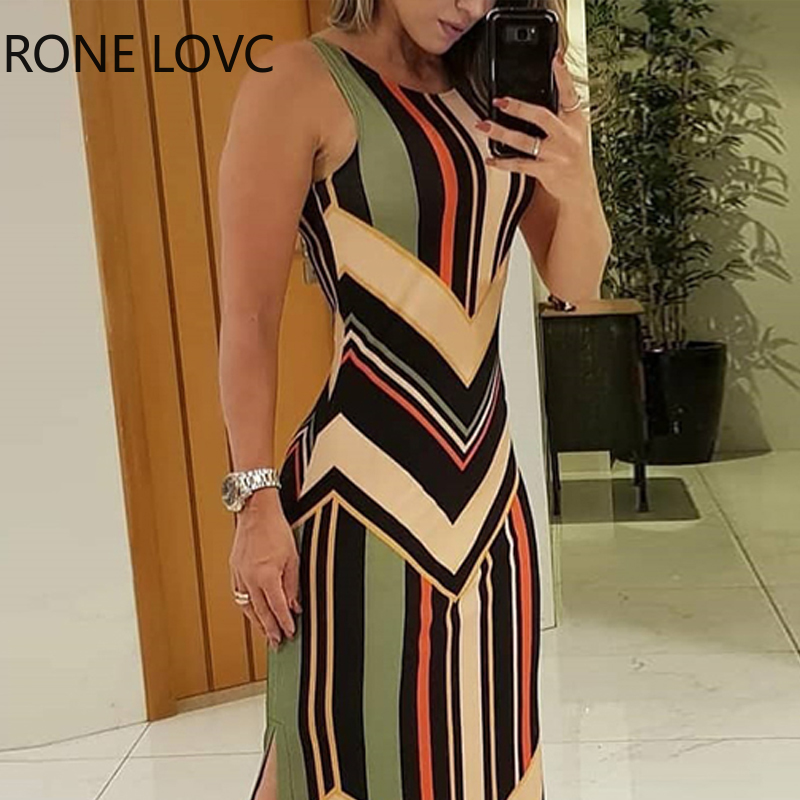 2021women sleeveless o-neck colorful striped print side slit maxi dress elegant fashion chic dress, Black;gray
2021women sleeveless o-neck colorful striped print side slit maxi dress elegant fashion chic dress, Black;gray