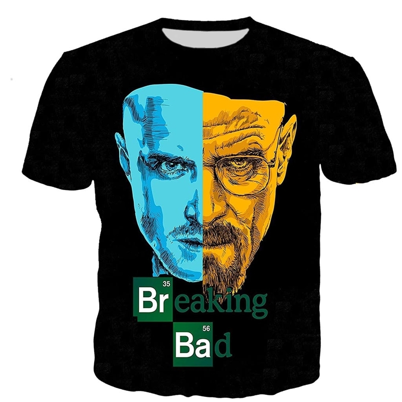 Breaking Bad T Shirt Men/women 3D Printed T-shirts Casual Harajuku Style Tshirt Streetwear Tops Drop 210623, 02
Breaking Bad T Shirt Men/women 3D Printed T-shirts Casual Harajuku Style Tshirt Streetwear Tops Drop 210623, 02