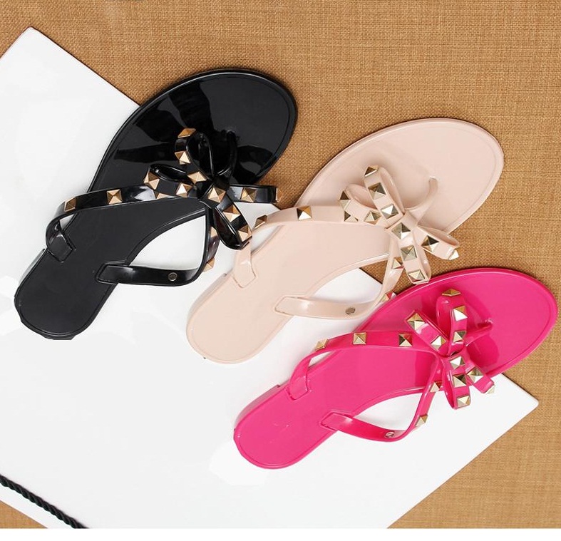 Woman Summer Casual Sandals Rivets big bowknot Flip Flops Beach shoes Femininas Flat Jelly Designer Sandals, Pink
Woman Summer Casual Sandals Rivets big bowknot Flip Flops Beach shoes Femininas Flat Jelly Designer Sandals, Pink
