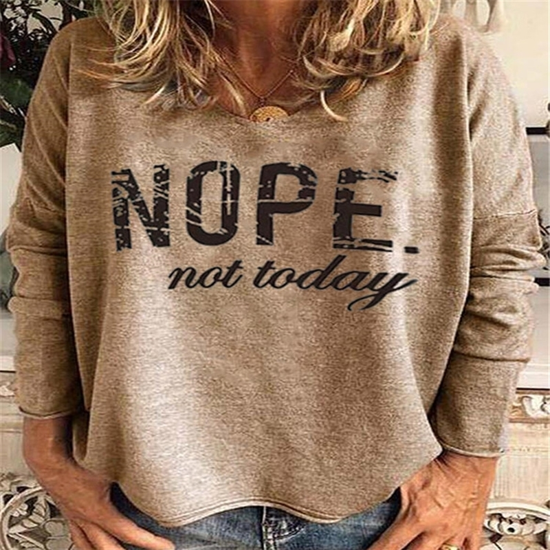 dho 2020 nope not today letter t- casual women's long sleeve round neck 2020 nope not today letter t-women's shirt t-shirt casual, White
dho 2020 nope not today letter t- casual women's long sleeve round neck 2020 nope not today letter t-women's shirt t-shirt casual, White