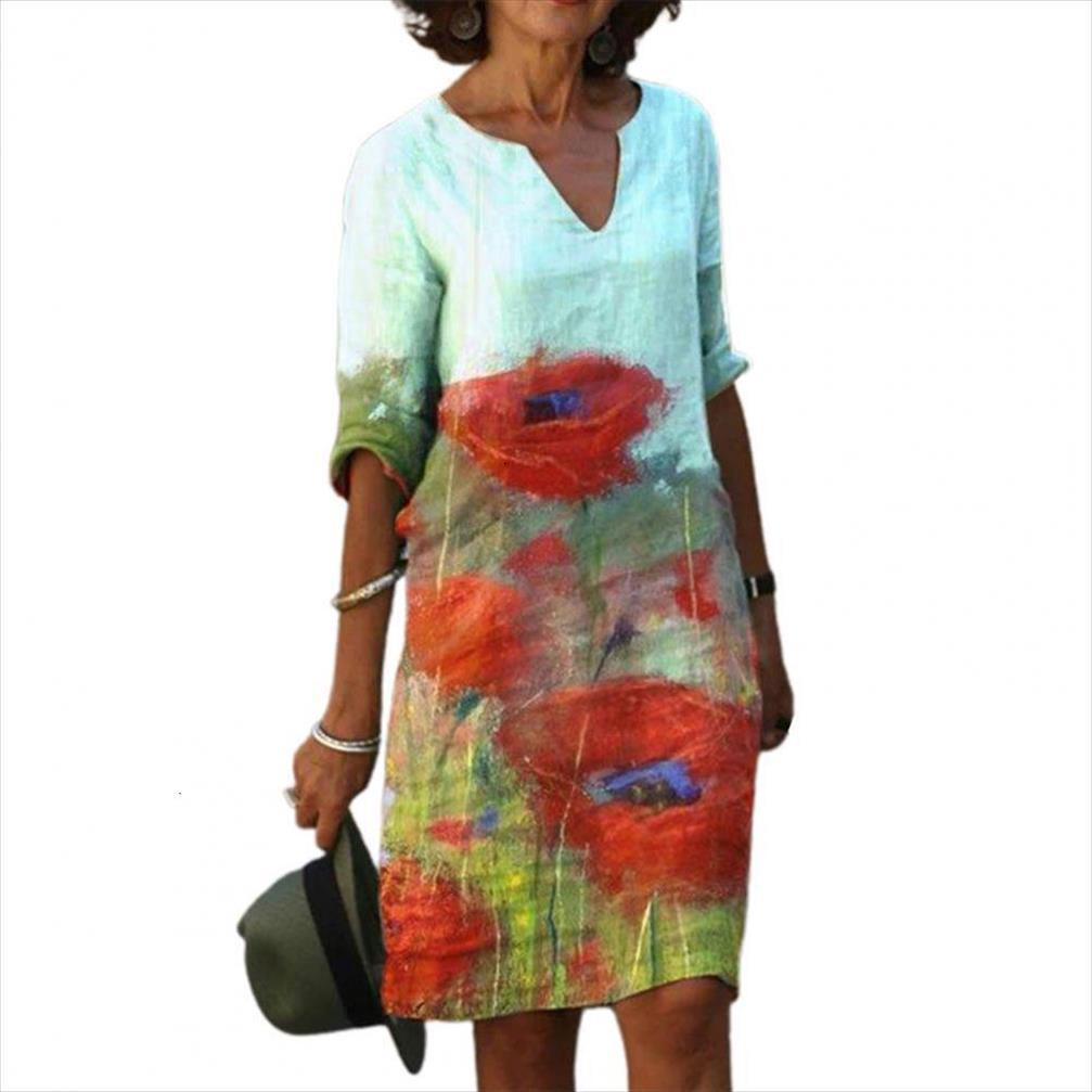summer v neck loose printing womens dresses vintage casual five point sleeve for travel clothing white xxxl, Black;gray
summer v neck loose printing womens dresses vintage casual five point sleeve for travel clothing white xxxl, Black;gray