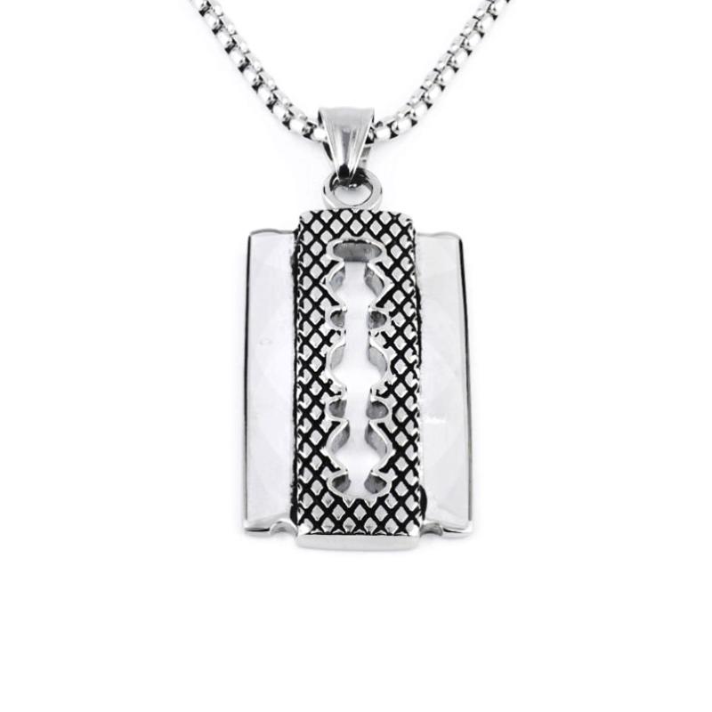 Pendant Necklaces Titanium Steel Necklace Fashion Punk Blade Fashionable Men And Women Ornament Accessories
Pendant Necklaces Titanium Steel Necklace Fashion Punk Blade Fashionable Men And Women Ornament Accessories