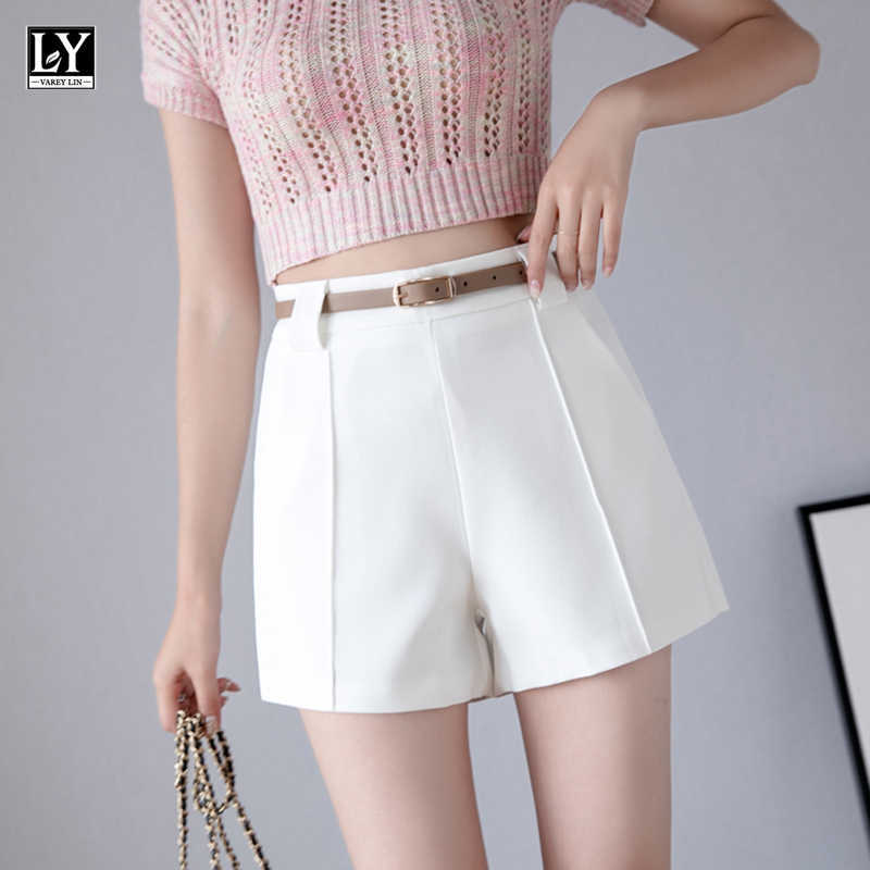 LY VAREY LIN Spring Summer Women Casual High Waist Loose Ins Lady Shorts with Belt Female Wide Leg Solid Color 210526, Black
LY VAREY LIN Spring Summer Women Casual High Waist Loose Ins Lady Shorts with Belt Female Wide Leg Solid Color 210526, Black