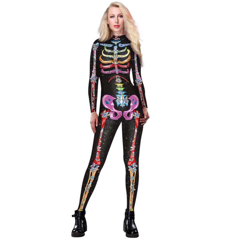 Women' Jumpsuits & Rompers Woman Jumpsuit Skull Digital Printing Sexy Bodysuit Nightclub Horrifying Long Sleeve Anime Cosplay Costume, As pic
Women' Jumpsuits & Rompers Woman Jumpsuit Skull Digital Printing Sexy Bodysuit Nightclub Horrifying Long Sleeve Anime Cosplay Costume, As pic