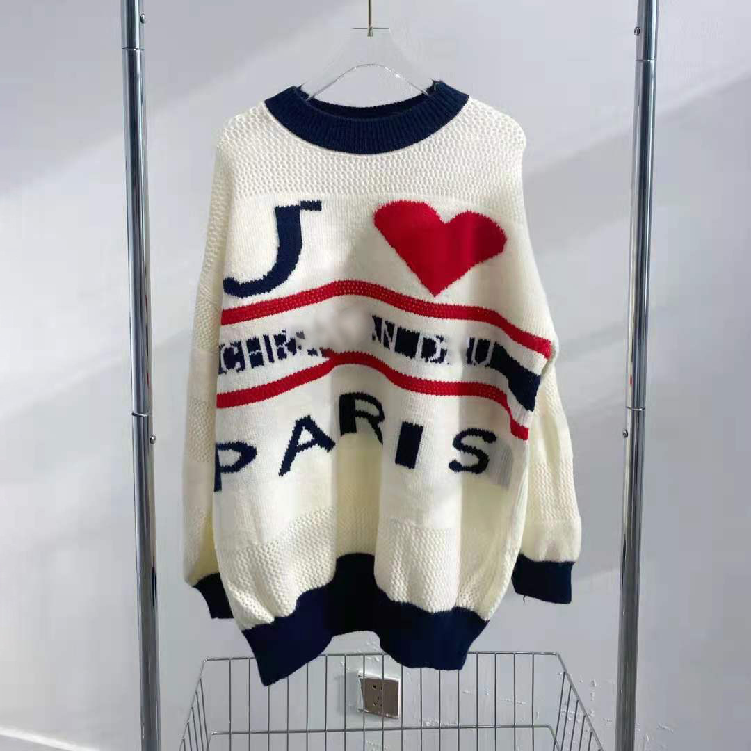 Chaopai D early autumn grid color contrast letter love hook flower sweet loose lazy wind long sleeve wispy empty sweater women, Beige
Chaopai D early autumn grid color contrast letter love hook flower sweet loose lazy wind long sleeve wispy empty sweater women, Beige