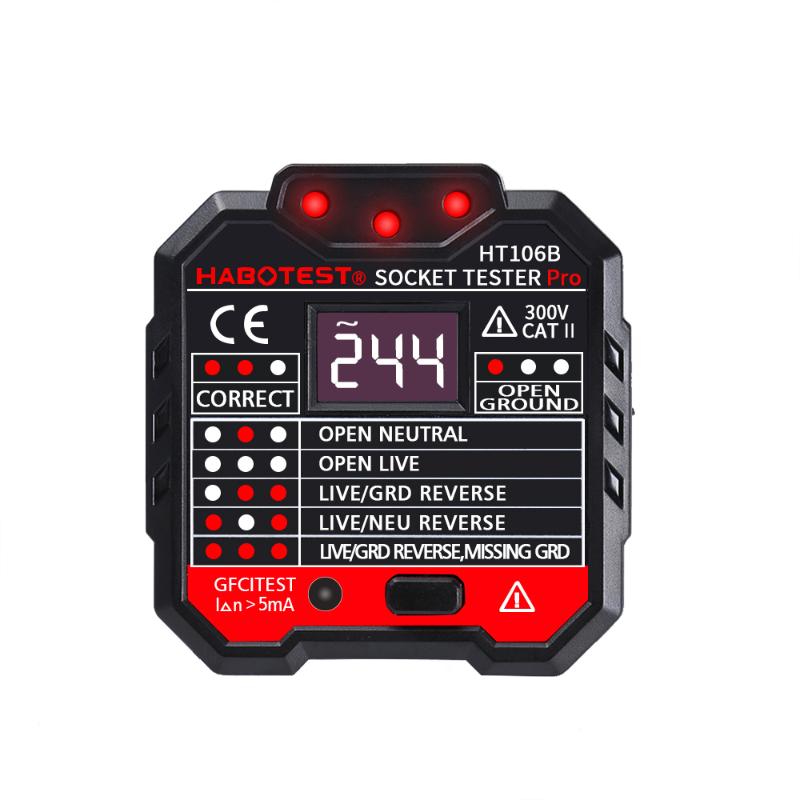 Kitchen Faucets HT106B Socket Outlet Tester Circuit Polarity Voltage Detector Wall Plug Breaker Finder RCD Test
Kitchen Faucets HT106B Socket Outlet Tester Circuit Polarity Voltage Detector Wall Plug Breaker Finder RCD Test