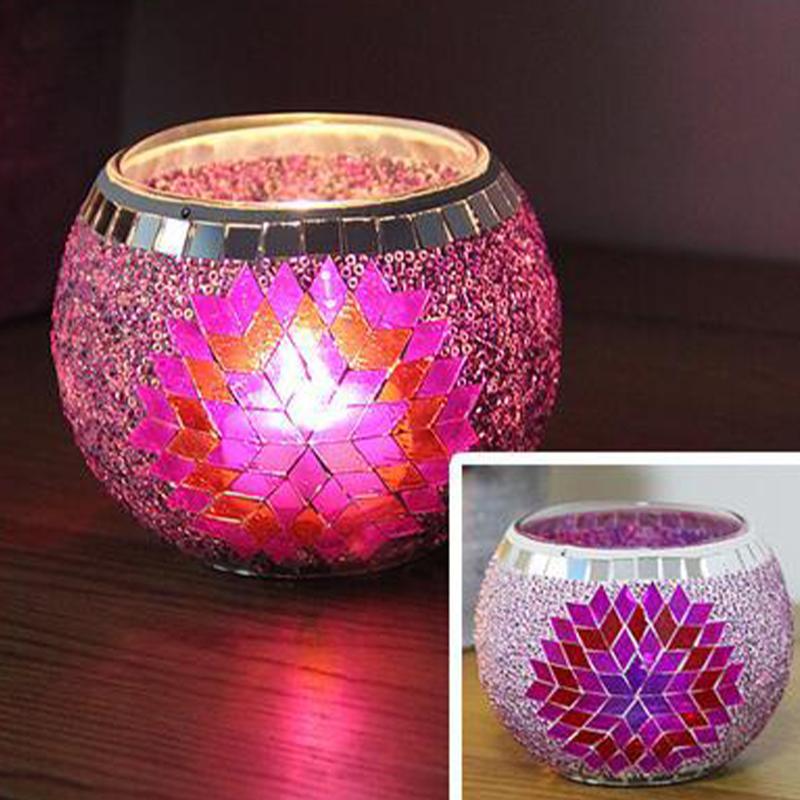 Candle Holders Holder Handmade Mosaic Romantic Candlelight Dinner Wedding Party Lamp Home Decoration Candelabra