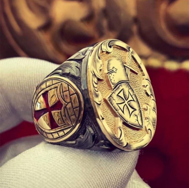 Wedding Rings Samurai Shield Male Ring, Men's Fashion Accessories