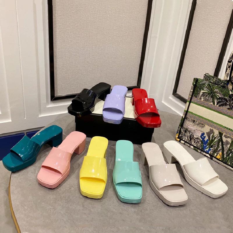 Fashion Women Slippers High Heels Rubber Slide Sandal Platform Slipper Candy Colors Sweet Summer Leisure Beach Slides Embossed Flip Flops Sandals size 35-41, Box
Fashion Women Slippers High Heels Rubber Slide Sandal Platform Slipper Candy Colors Sweet Summer Leisure Beach Slides Embossed Flip Flops Sandals size 35-41, Box