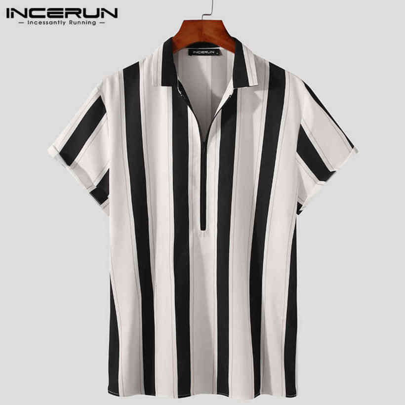 Man Random Streak Losse Chemise Streetwear Incerun Summer Stripped Short Mouwen Shirt Men Turn Down Kraag Rits Throat Blouse 5XL, Black
Man Random Streak Losse Chemise Streetwear Incerun Summer Stripped Short Mouwen Shirt Men Turn Down Kraag Rits Throat Blouse 5XL, Black