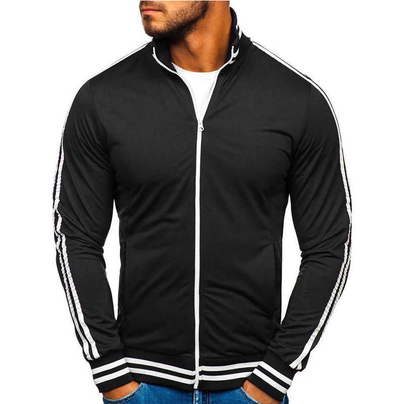 men's jackets black casual Fashion coat baseball bomber jacket streetwear thin spring autumn run movement Jackets Men 211009