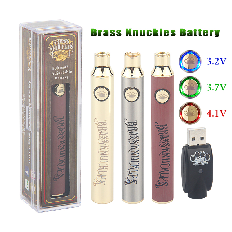 Brass Knuckles Preheat Battery 900mAh Vapor Pen Adjusted Voltage Batteries Fit 510 Thread Cartridge Gold Wooden Silver BK
Brass Knuckles Preheat Battery 900mAh Vapor Pen Adjusted Voltage Batteries Fit 510 Thread Cartridge Gold Wooden Silver BK