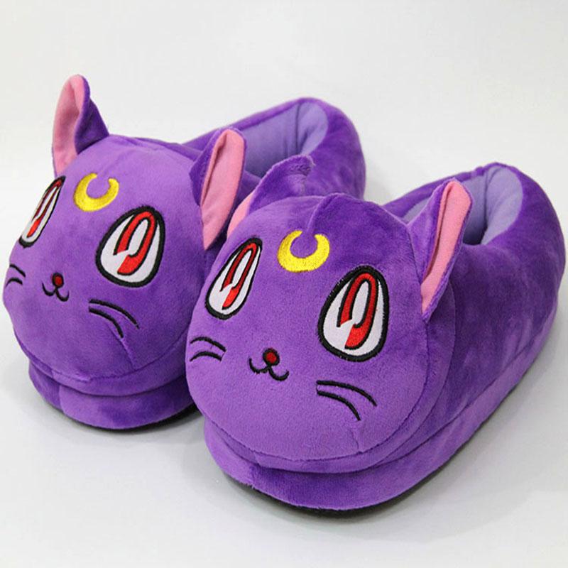 Winter Plush Warm Cotton Slippers Sailor Moon Anime Cosplay Cat Cartoon Month Men Women Couple Shoes Adult Model, Black
Winter Plush Warm Cotton Slippers Sailor Moon Anime Cosplay Cat Cartoon Month Men Women Couple Shoes Adult Model, Black