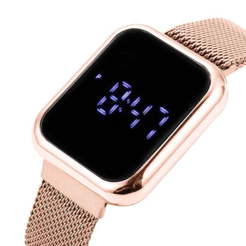 Wristwatches Watch Digital For Women Gold Luxury Fashion Elegant Stainless Steel Electronic Led Clock Gift Montre Femme
Wristwatches Watch Digital For Women Gold Luxury Fashion Elegant Stainless Steel Electronic Led Clock Gift Montre Femme