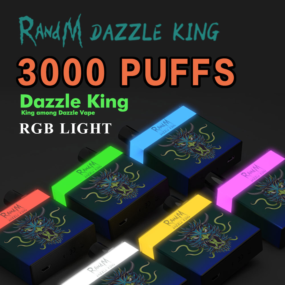 RM Dazzle Original RandM E Cigarette 3000 Puffs Vape Pen Electronic Atomizer Vaporizer Flavors Available 1100mAh Battery Rechargable Colorfu
RM Dazzle Original RandM E Cigarette 3000 Puffs Vape Pen Electronic Atomizer Vaporizer Flavors Available 1100mAh Battery Rechargable Colorfu