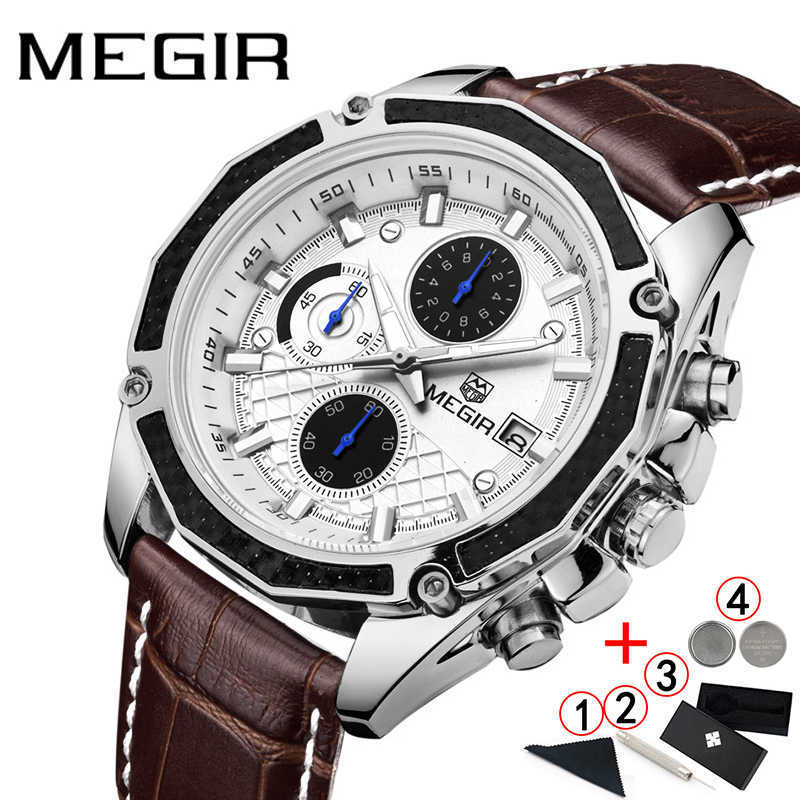 Men's Watch Luxury Brand Megir Business Wrist Watches Leather Strap Clock Men Sport Chronograph Man 210707, Black
Men's Watch Luxury Brand Megir Business Wrist Watches Leather Strap Clock Men Sport Chronograph Man 210707, Black