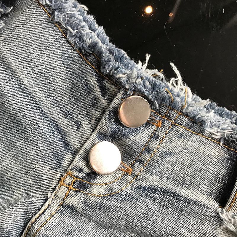 Summer Short Femme Low Waist Thong Jeans For Women Micro Bikini Mini Sexy Womens Denim Shorts Night Clubwear Blue Women's