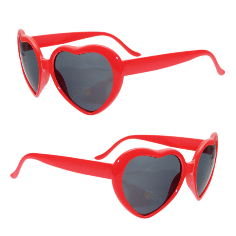 Sun Peach Heart Sunglasses eyewear Kids Adults Children Women Men Heart-shaped Glasses for Beach Z260305