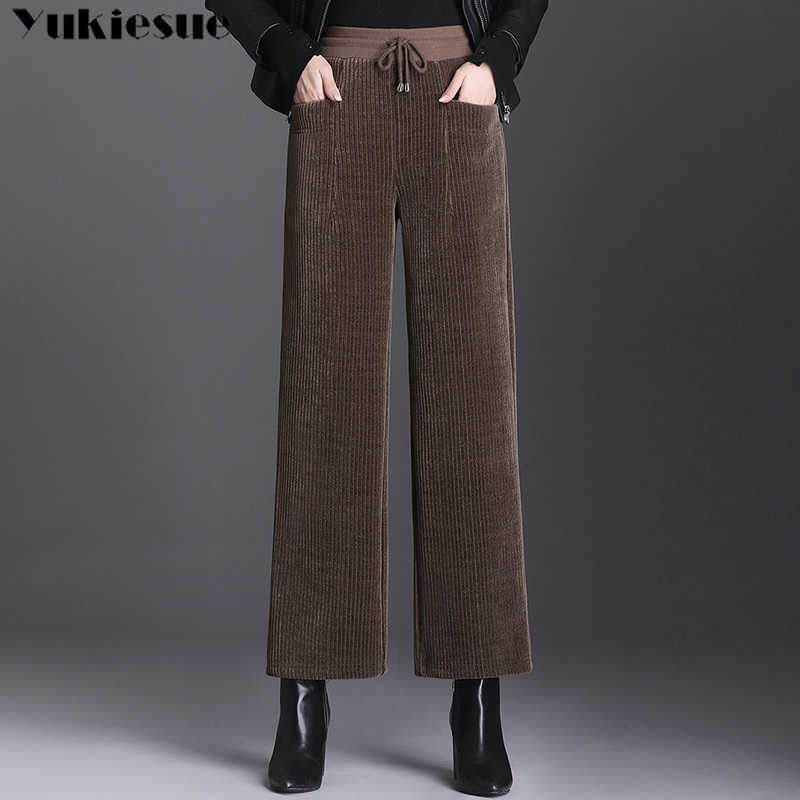 thick warm fleece Corduroy Pants Women Wide Leg High Waist Trousers Winter Casual Long Harajuku Streetwear 210608, Khaki
thick warm fleece Corduroy Pants Women Wide Leg High Waist Trousers Winter Casual Long Harajuku Streetwear 210608, Khaki