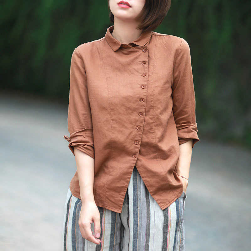 Irregular Design Women Spring Autumn Style Blouses Shirts lady Casual Long Sleeve Turn-down Collar Blusas Tops DF1908 210609, White
Irregular Design Women Spring Autumn Style Blouses Shirts lady Casual Long Sleeve Turn-down Collar Blusas Tops DF1908 210609, White