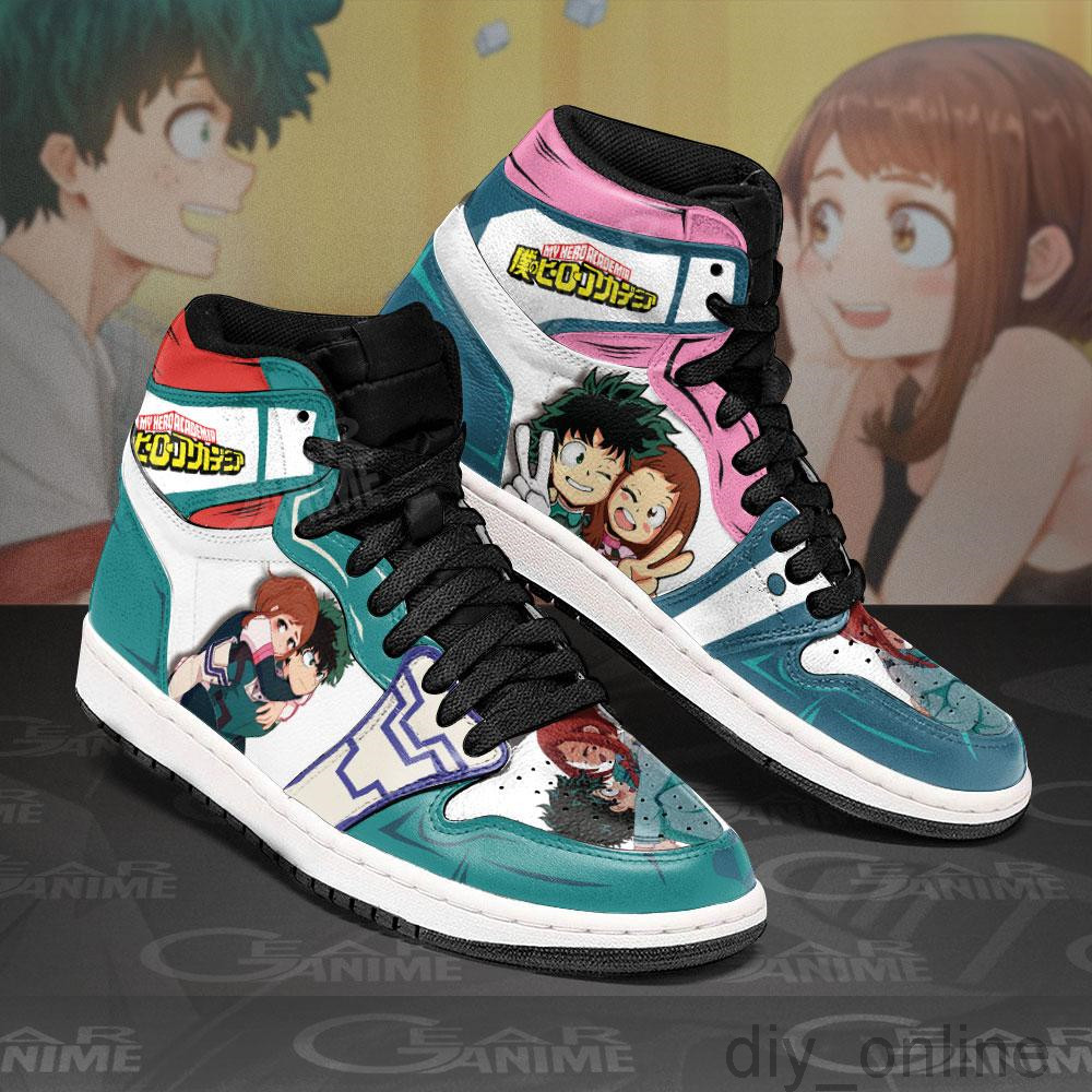 DIY Anime Fan Sneakers Izuku-midoriya---uraraka-ochako Mens Womens Basketball Shoes Jumpman 1 Model Custom Trainers Casual shoe, My-hero-academia
DIY Anime Fan Sneakers Izuku-midoriya---uraraka-ochako Mens Womens Basketball Shoes Jumpman 1 Model Custom Trainers Casual shoe, My-hero-academia