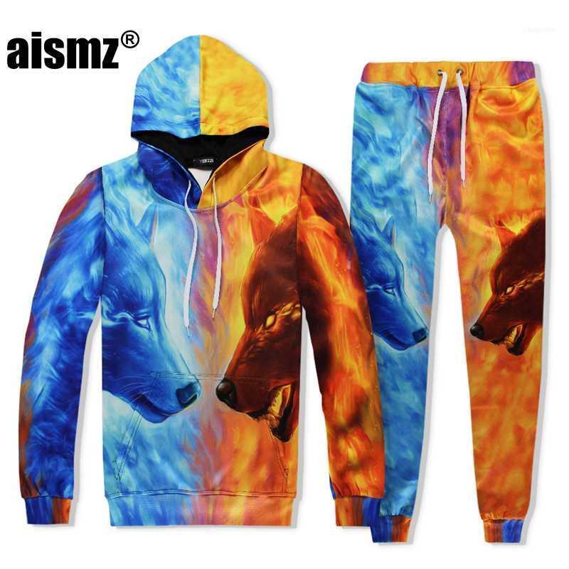 Men's Tracksuits Aismz Autumn Winter Casual Mens Tracksuit Set Wolf 3D Print Hooded Sweatshirt+Pants 2 Piece Sets Moletom Masculino Men Suit, Gray
Men's Tracksuits Aismz Autumn Winter Casual Mens Tracksuit Set Wolf 3D Print Hooded Sweatshirt+Pants 2 Piece Sets Moletom Masculino Men Suit, Gray