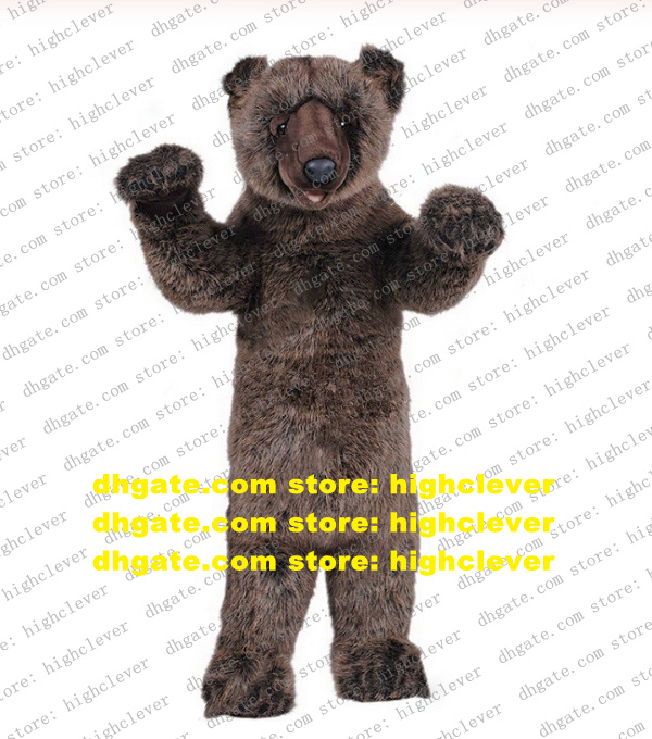 Plush Brown Bear Grizzly Bears Silvertip Grizzlies Mascot Costume Adult Cartoon Character Outfit Suit Fancy High-end Sports Events zz7731, As in photos 
Plush Brown Bear Grizzly Bears Silvertip Grizzlies Mascot Costume Adult Cartoon Character Outfit Suit Fancy High-end Sports Events zz7731, As in photos