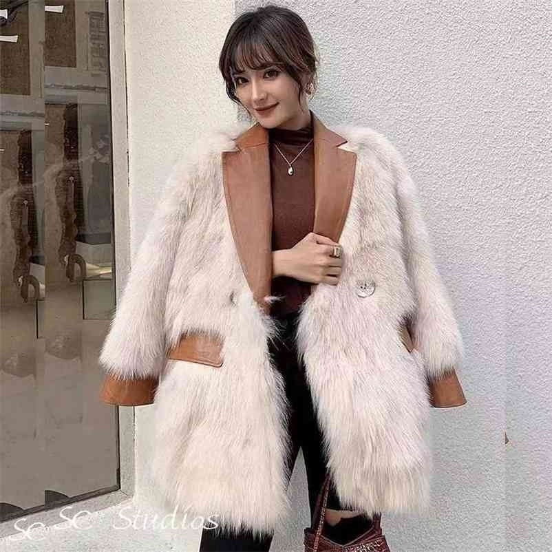 winter women Elegant solid faux fur coat vintage lady Casual Warm Faux Fur Coats female Long Sleeve Outerwears 210517, Beige
winter women Elegant solid faux fur coat vintage lady Casual Warm Faux Fur Coats female Long Sleeve Outerwears 210517, Beige